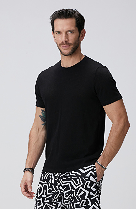 Siyah Basic T-shirt_4