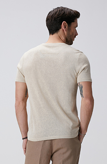 Bej Basic T-shirt_4