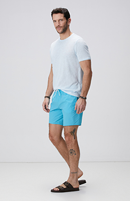 Açık Mavi Basic T-shirt_2