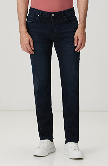 Koyu Lacivert Denim Pantolon_1