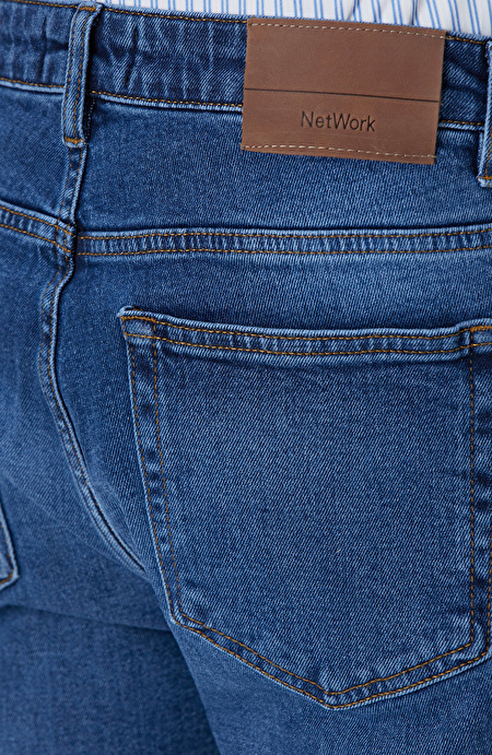 Lacivert Denim Pantolon_4