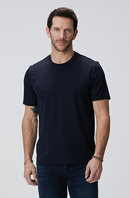 Lacivert Basic T-shirt_1