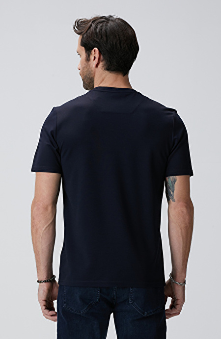 Lacivert Basic T-shirt_4