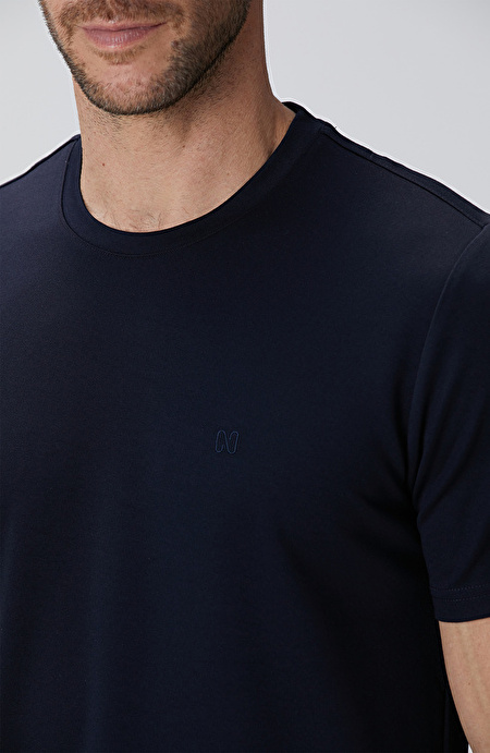 Lacivert Basic T-shirt_5