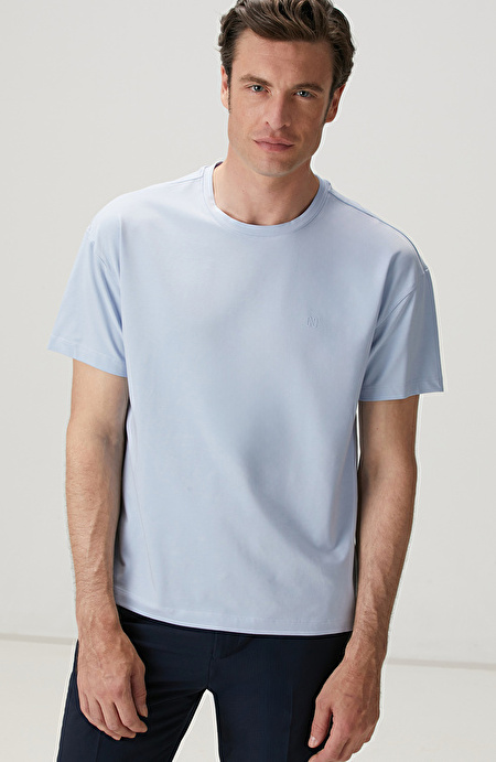 Açık Mavi Pima Suprem T-shirt_1