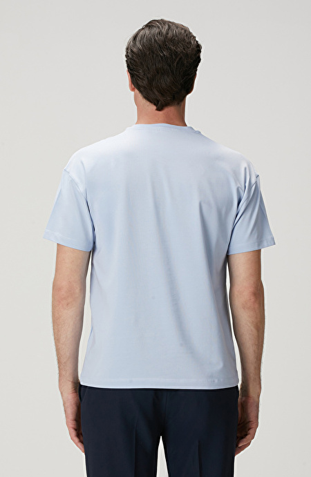 Açık Mavi Pima Suprem T-shirt_4