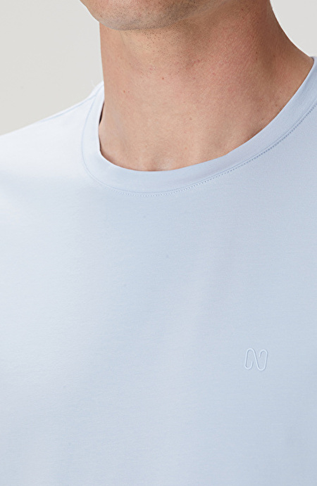 Açık Mavi Pima Suprem T-shirt_5