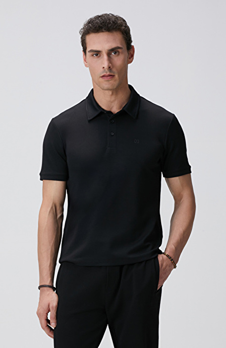 Siyah Basic Modal T-shirt