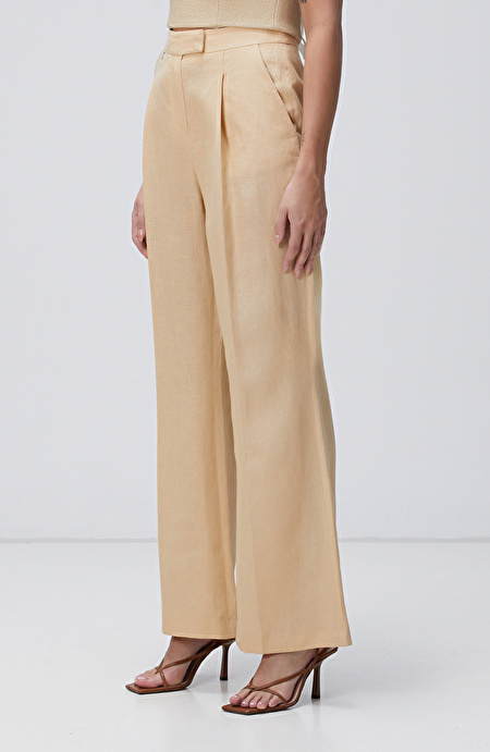 Bej Keten Pantolon_1