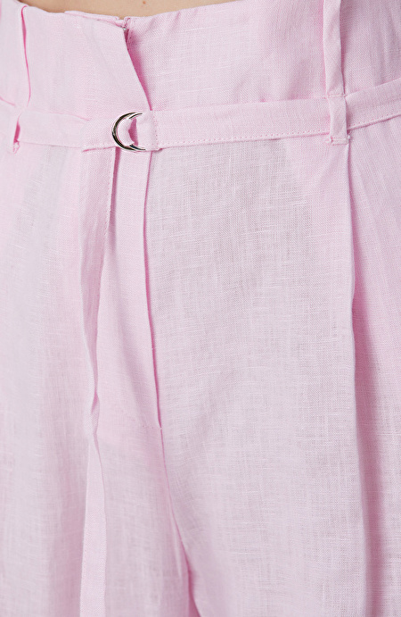 Pembe Keten Pantolon_4