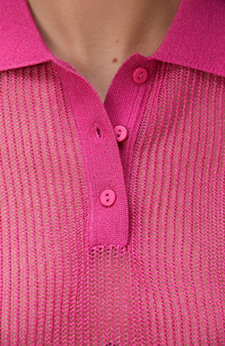 Pembe Polo Yaka Triko_5