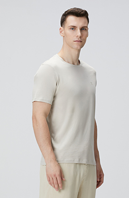 Bej Basic T-shirt_3