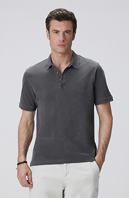 Antrasit Polo T-shirt_3