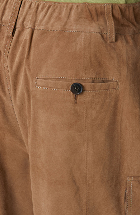 Camel Deri Chino Şort_4