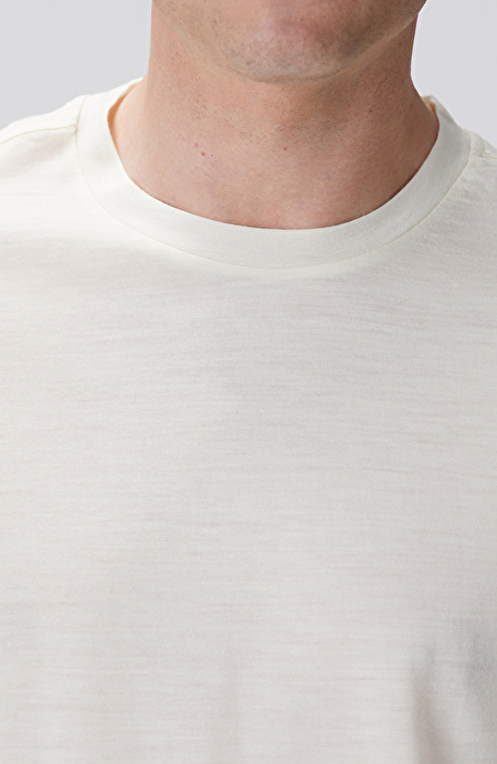 Limited Kırık Beyaz Yün T-shirt_5