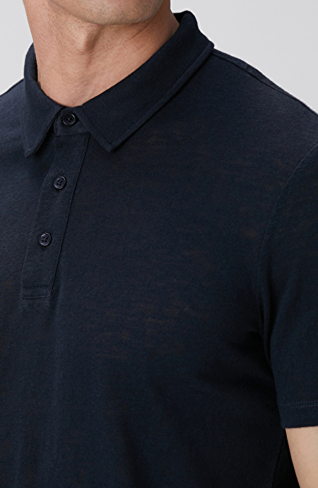 Lacivert Polo Yaka T-shirt_5
