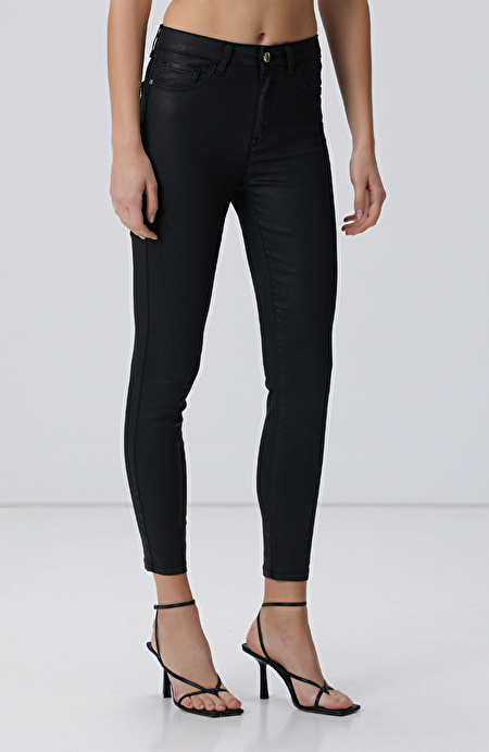 Siyah Skinny Denim Pantolon_2