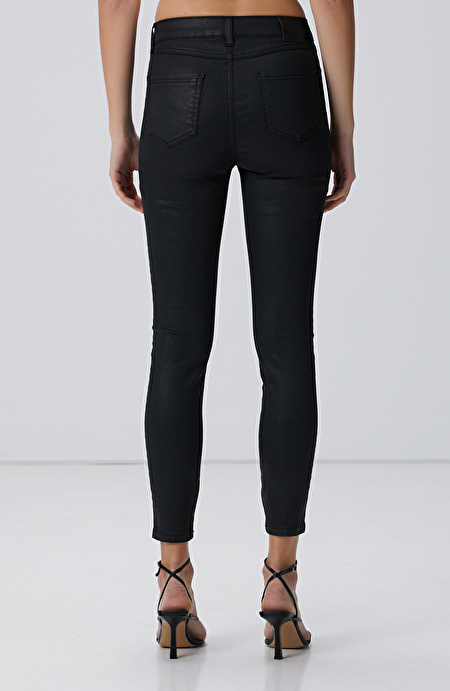Siyah Skinny Denim Pantolon_3