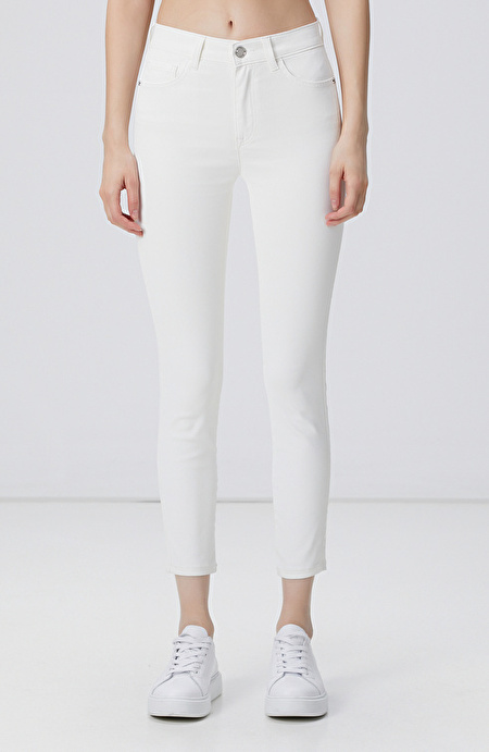 Beyaz Denim Pantolon_3