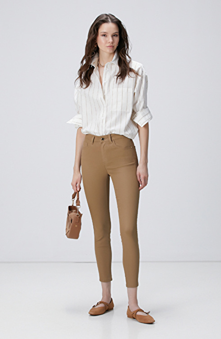 Camel Denim Pantolon