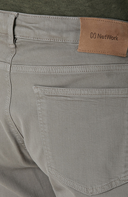 Açık Haki Denim Pantolon_4