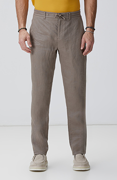 Bej Keten Pantolon_1