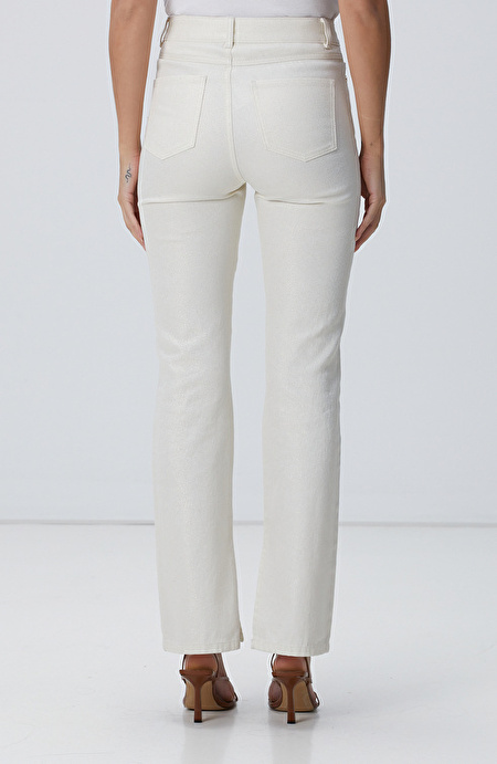 Ekru Simli Denim Pantolon_3