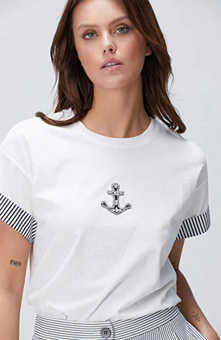 Kırık Beyaz T-shirt