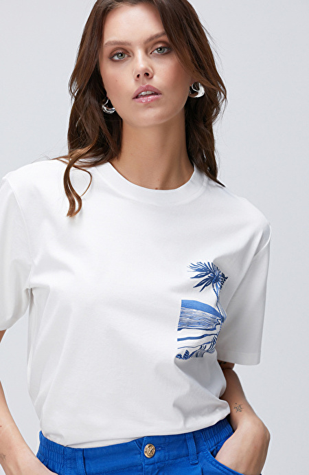 Kırık Beyaz T-shirt