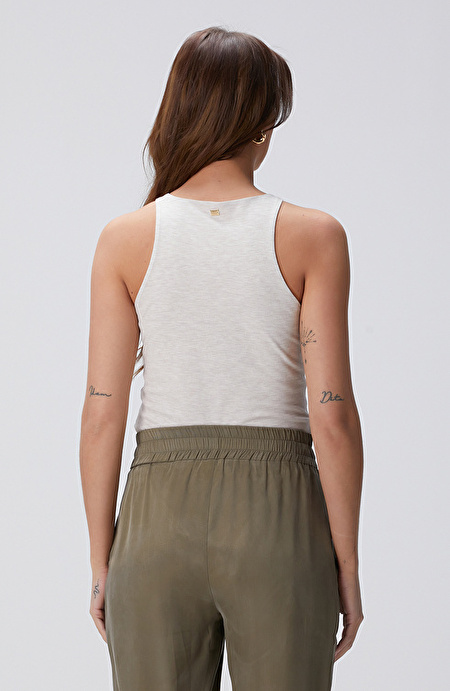 Bej Melanj Bodysuit T-shirt_4
