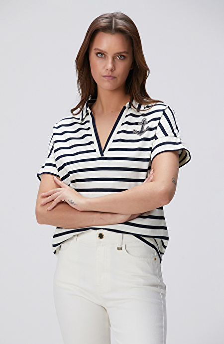 Lacivert Beyaz T-shirt_3