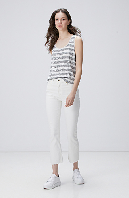 Beyaz Gri T-shirt_2