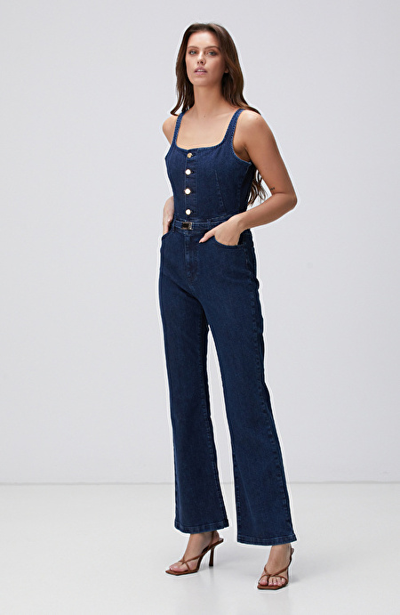 İndigo Denim Tulum