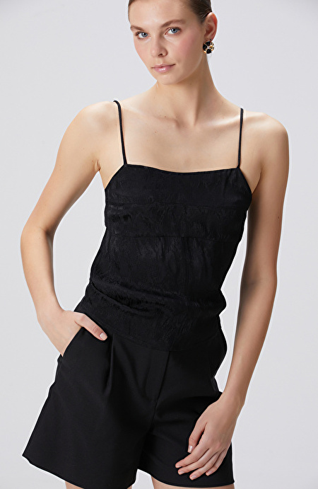 Siyah Crop Bluz_2