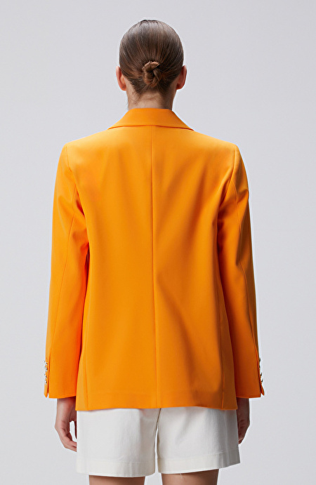Turuncu Blazer Ceket_4