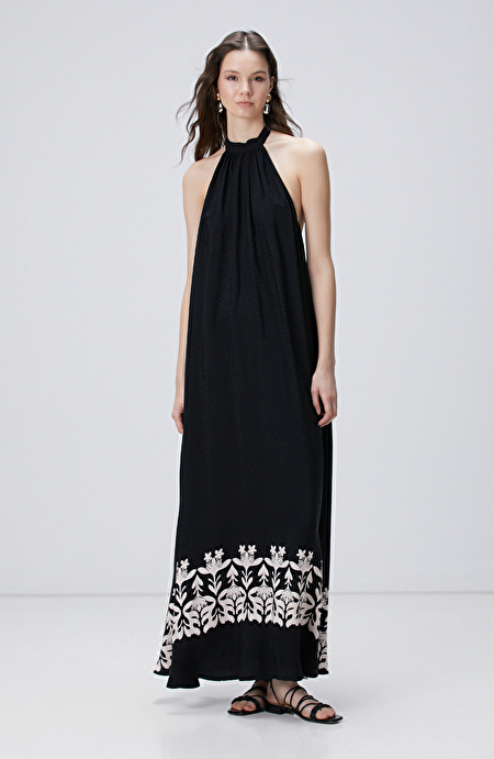 Siyah Maxi Elbise_1