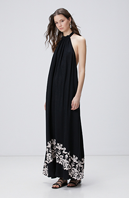 Siyah Maxi Elbise_2