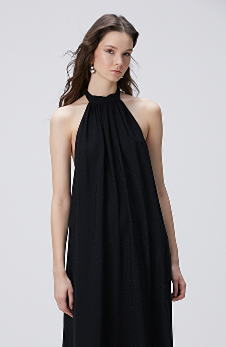 Siyah Maxi Elbise_3