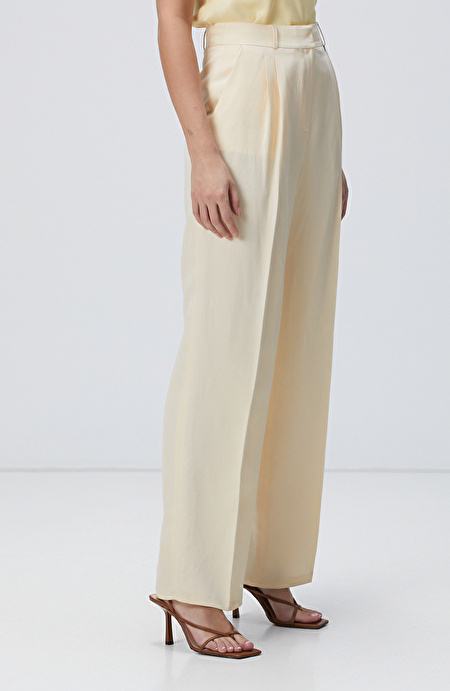 Limited Vanilya Keten Karışımlı Pantolon_4