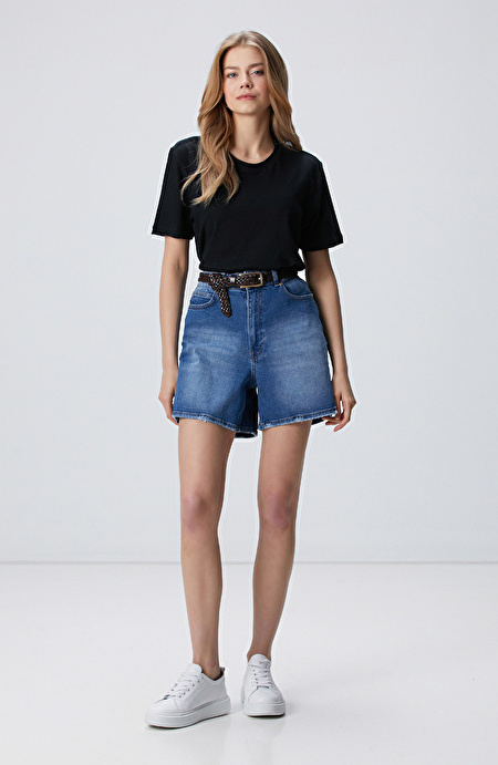 Siyah Keten Mix T-shirt_2