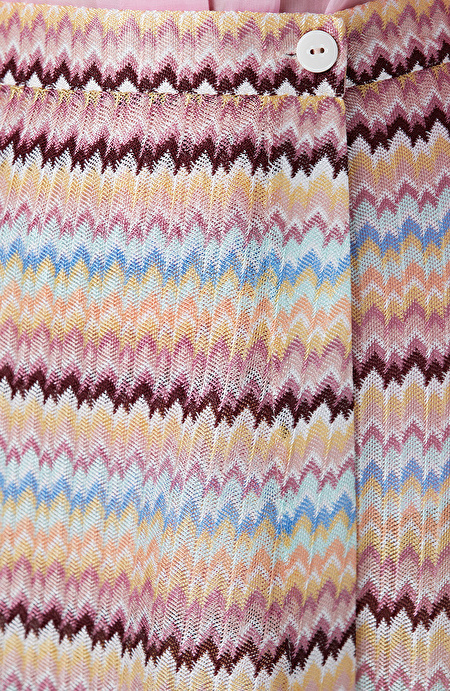 Sarı Pembe Mini Plaj Etek_4