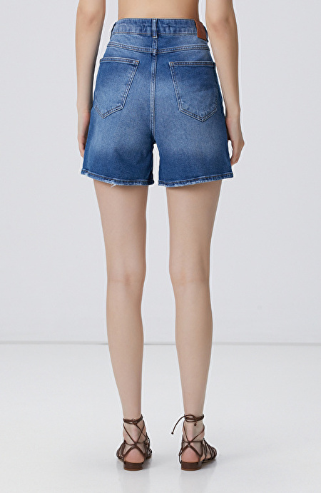 Açık Mavi Denim Şort_5