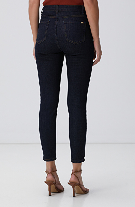 Lacivert Raw Denim Pantolon_3