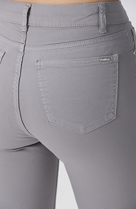 Açık Gri Casual Pantolon_5