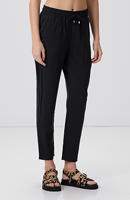 Siyah Basic Jogger Pantolon_2
