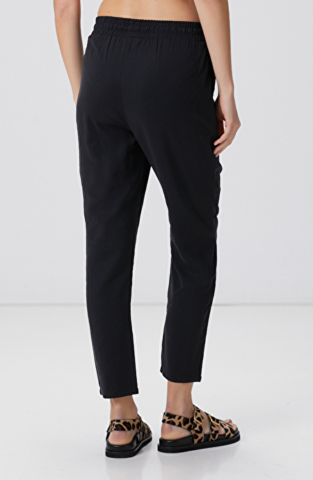 Siyah Basic Jogger Pantolon_3