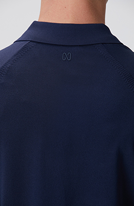 N-Tech Lacivert Polo Yaka Triko Kazak_6