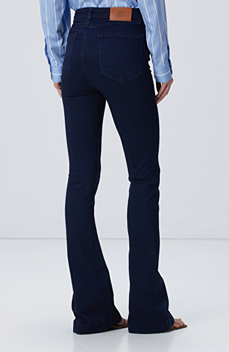 Koyu Lacivert Denim Pantolon_5