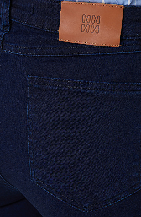 Koyu Lacivert Denim Pantolon_6