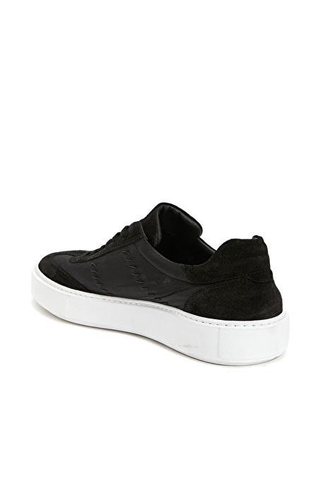 Siyah Erkek Süet Sneaker_2